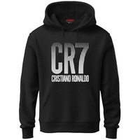 Adro Men's Cotton Neck Hooded Sweatshirt (H20-M-Cr07-Bl_Black_S)
