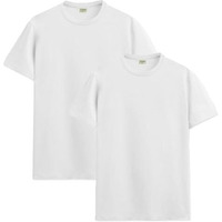 Adro Men's Solid Regular Fit T-Shirt (Rcm2-Pln-Wh-Wh_White