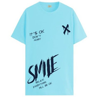 Adro Mens Smile Printed Cotton T-Shirt_Rn24-L2-Smile-Mi-M Mint