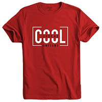 Adro Just Be Cool Design Printed T-Shirts For Men & Women (Rnr-S35-Jba-Rd_Red_2Xl)