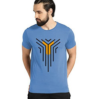 Adro Graphic Design Mens Cotton Printed T-Shirts (R21-M-Lnl-Sk_Skyblue_2Xl)