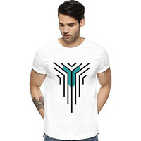 Adro Graphic Design Mens Cotton Printed T-Shirts (R21-M-Lnl-Wh_White_M)