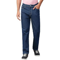 Kotty Men's Solid Mid Rise Comfortable And Strechable Stylish Jeans(Blue,32)
