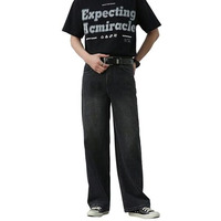 Kotty Men's Solid Mid Rise Comfortable And Strechable Stylish Jeans(Black,36)