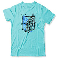 Adro Mens Attack On Titan Cotton T-Shirt (S, Mint)