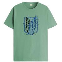 Adro Mens Attack On Titan Cotton T-Shirt (2Xl, Pista)