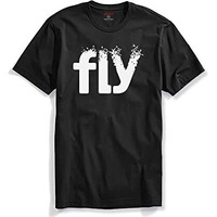 Adro Fly Mens Cotton Printed T-Shirts (R21-M-Fly-Bl_Black_S)