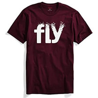 Adro Fly Mens Cotton Printed T-Shirts (R21-M-Fly-Mr_Maroon_S)