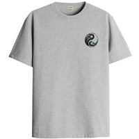 Adro Men's Solid Regular Fit T-Shirt (Rn24-Stick-Yong-Gr_Grey