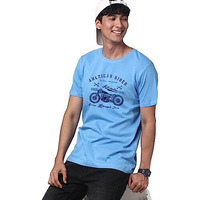 Adro Men's Regular Fit T-Shirt (Rnr-M-Ame-Sk-Xxl_Sky Blue_Xx-Large)
