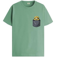 Adro Tshirt For Men | Anime T Shirt For Men | 100% Cotton Tshirt | Graphic Printed T-Shirt | Chest Printed Tshirt | Minion Anime Tshirt | T-Shirts| Rn24-Stick-Pcmin-Pt-M Pista