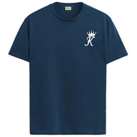 Adro Men's Solid Regular Fit T-Shirt (Rn24-Stick-Kk-Sb_Teal