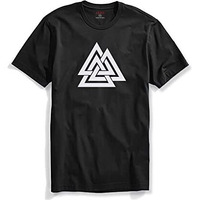 Adro Triangle Mens Printed T-Shirt (Rnr-M-Tkt-Bl_Black_2Xl)