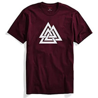 Adro Triangle Mens Printed T-Shirt (Rnr-M-Tkt-Mr_Maroon_S)