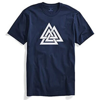 Adro Triangle Mens Printed T-Shirt (Rnr-M-Tkt-Nb_Navy_M)
