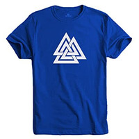 Adro Triangle Mens Printed T-Shirt (Rnr-M-Tkt-Rb_Royal Blue_L)