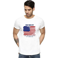 Adro Men's Usa American Flag Printed Cotton T-Shirts (Rnr-M-Nww-Wh_White_Xl)