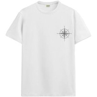 Adro Tshirt For Men | Printed T Shirt For Men | 100% Cotton Tshirt | Graphic Printed T-Shirt | Chest Printed Tshirt | Unisex Tshirt | T-Shirts Men| Rn24-Stick-Comp-Wh-2Xl White