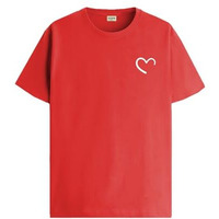 Adro Men's Solid Regular Fit T-Shirt (Rn24-Stick-Half-Rd_Red