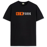 Adro Men's Solid Regular Fit T-Shirt (Rn24-Nky-Bl_Black