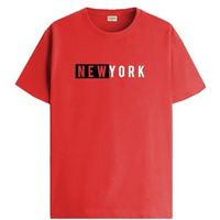 Adro Men's Solid Regular Fit T-Shirt (Rn24-Nky-Rd_Red
