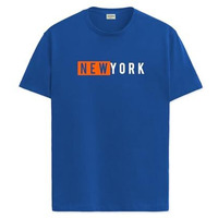 Adro Men's Solid Regular Fit T-Shirt (Rn24-Nky-Rb_Royal Blue