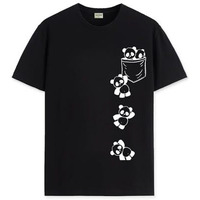 Adro Men's Solid Regular Fit T-Shirt (Rn24-Poc-Bl_Black