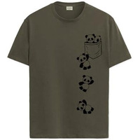 Adro Men's Solid Regular Fit T-Shirt (Rn24-Poc-Ol_Olive