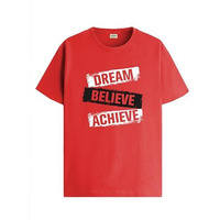 Adro Tshirt For Men | Printed T Shirt For Men | 100% Cotton T-Shirt |Printed T Shirt | T-Shirts | Rn24-Dba-Rd-S Red