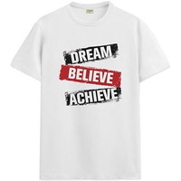 Adro Men's Solid Regular Fit T-Shirt (Rn24-Dba-Wh_White
