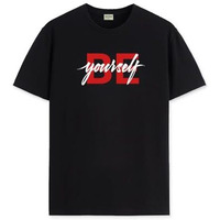 Adro Tshirt For Men | Printed T Shirt For Men | 100% Cotton T-Shirt |Printed T Shirt | T-Shirts | Rn24-Byo-Bl-S Black