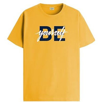 Adro Men's Solid Regular Fit T-Shirt (Rn24-Byo-Mu_Mustard