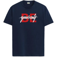 Adro Men's Solid Regular Fit T-Shirt (Rn24-Byo-Nb_Navy Blue