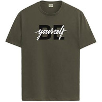 Adro Men's Solid Regular Fit T-Shirt (Rn24-Byo-Ol_Olive
