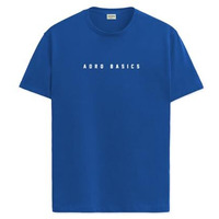 Adro Men's Solid Regular Fit T-Shirt (Rn24-Ar2-Rb_Royal Blue