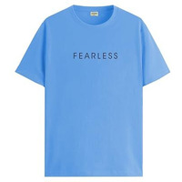 Adro Men's Solid Regular Fit T-Shirt (Rn24-Frl-Sk_Sky Blue