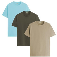 Adro T Shirts Pack Of 3 Mens Tshirts Cotton T Shirts For Men Pack Of 3 T Shirts Regular Fit Tshirts Combo T Shirts Solid Tshirt For Men | Rcm3-Pln-Mi-Ol-Be-M