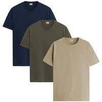 Adro T Shirts Pack Of 3 Mens Tshirts Cotton T Shirts For Men Pack Of 3 T Shirts Regular Fit Tshirts Combo T Shirts Solid Tshirt For Men | Rcm3-Pln-Nb-Ol-Be-S