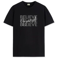 Adro Men's Solid Regular Fit T-Shirt (Rn24-Inv-Bl_Black