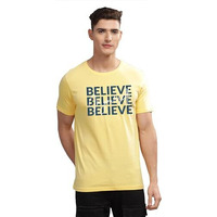 Adro Tshirt For Men | Printed T Shirt For Men | 100% Cotton T-Shirt |Printed T Shirt | T-Shirts | Rn24-Inv-Ly-2Xl Light Yellow