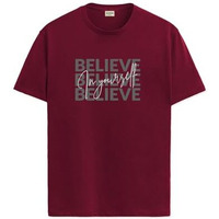 Adro Men's Solid Regular Fit T-Shirt (Rn24-Inv-Mr_Maroon