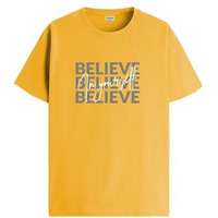Adro Men's Solid Regular Fit T-Shirt (Rn24-Inv-Mu_Mustard