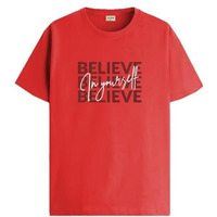 Adro Tshirt For Men | Printed T Shirt For Men | 100% Cotton T-Shirt |Printed T Shirt | T-Shirts | Rn24-Inv-Rd-M Red