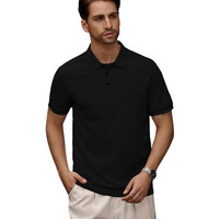 Leriya Fashion Solid Regular Fit Casual Old Money Polo T Shirt For Men (Lf-Mt-1138_Black M)