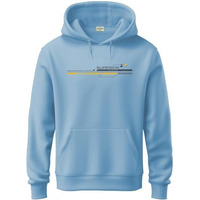 Adro Men's Cotton Blend Neck Hooded Sweatshirt (H24-Rac-Sk_Sky Blue