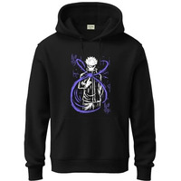 Adro Hoodies For Men | Printed Hoodie For Men | Cotton Hoodie | Luffy Hoodie Gear 5 | Sweatshirt For Men | Anime Hoodie | H24-Ani-Bl-S Black