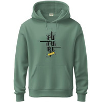 Adro Men's Cotton Blend Neck Hooded Sweatshirt (H24-Ftr-Pt-Xl_Pista)