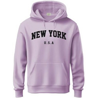 Adro Hoodie For Men, 320 Gsm Soft Cotton Hoodies, Long Lasting Prints New York Hoodie For Winter | Mens Hoodies | Sweatshirt For Men|H24-New-Pu-S Lavender