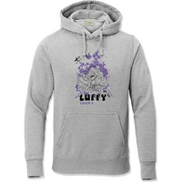 Adro Hoodies For Men | Printed Hoodie For Men | Cotton Hoodie | Luffy Hoodie Gear 5 | Sweatshirt For Men | Anime Hoodie | H24-Luffy-Gr-2Xl Grey