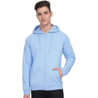 Adro Zipper Cotton Regular Fit Hoodies | Sweatshirt With Zipper | Jackets For Men | Mens Zipper Hoodie | Hoodie | Zh24-Pln-Sk-Medium Sky Blue